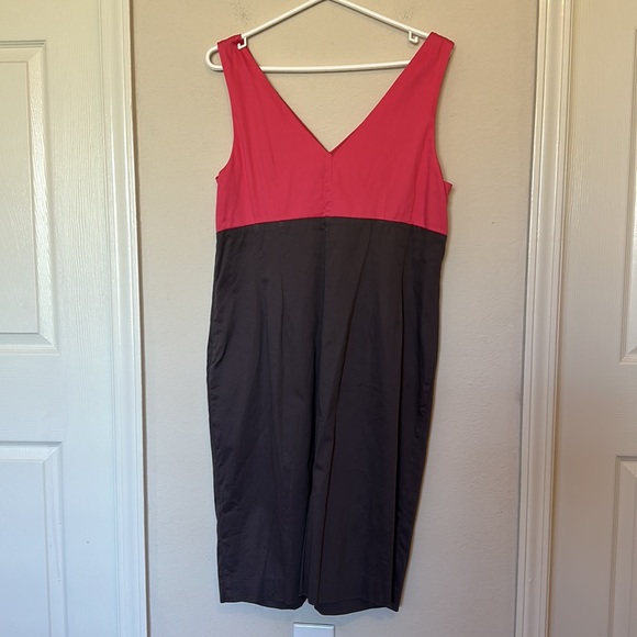 Boden Pink & Gray Colorblock Dress - Picture 2 of 6